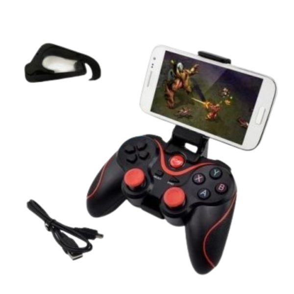 Manette Bluetooth Sans Fil C8S pour Android, iPhone, PC et Smart TV – Avec Support Téléphone