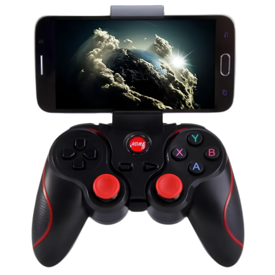 Manette Bluetooth Sans Fil C8S pour Android, iPhone, PC et Smart TV – Avec Support Téléphone