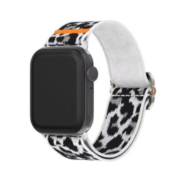 Bracelet de montre en nylon élastique réglable à double boucle Upro pour Apple Watch 38 mm 40 mm 42 mm