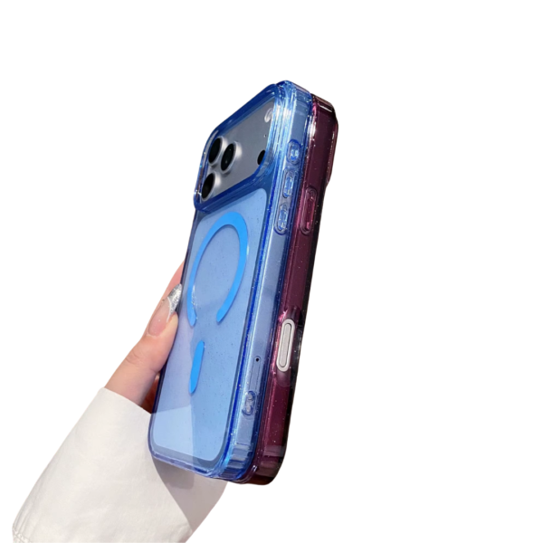 Coque MagSafe Transparente pour iPhone 18Promax,18Pro/17Promax,17Pro,17 Air/16PM,16Pro/15PM,15Pro/14PM,14Pro,14 PLUS,14/13PM,13Pro,13 avec Anneau Magnétique
