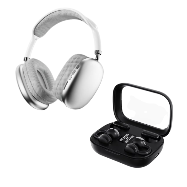 Profitez d’une expérience audio immersive avec le casque sans fil LANGEER, accompagné d’écouteurs Bluetooth TWS pour répondre à tous vos besoins. Son design élégant en finition argentée, ses coussinets confortables et ses fonctionnalités pratiques en font un accessoire idéal pour écouter de la musique, regarder des vidéos et passer des appels.